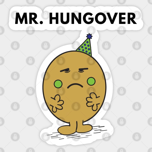 Mr. Hungover Sticker by PluginTees